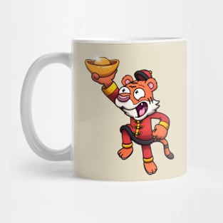 2022 Chinese New Year Tiger With Gold Piece Mug